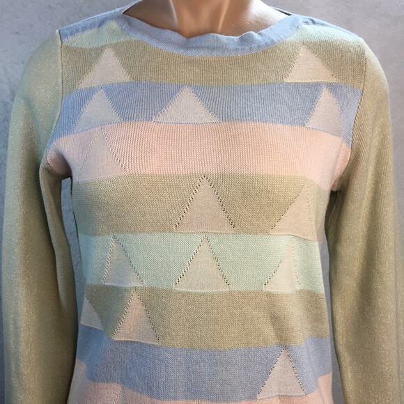 Koret Pullover Sweater Pastel‎ Light Green Blue Pink Women's Size Petite Small - Picture 1 of 11